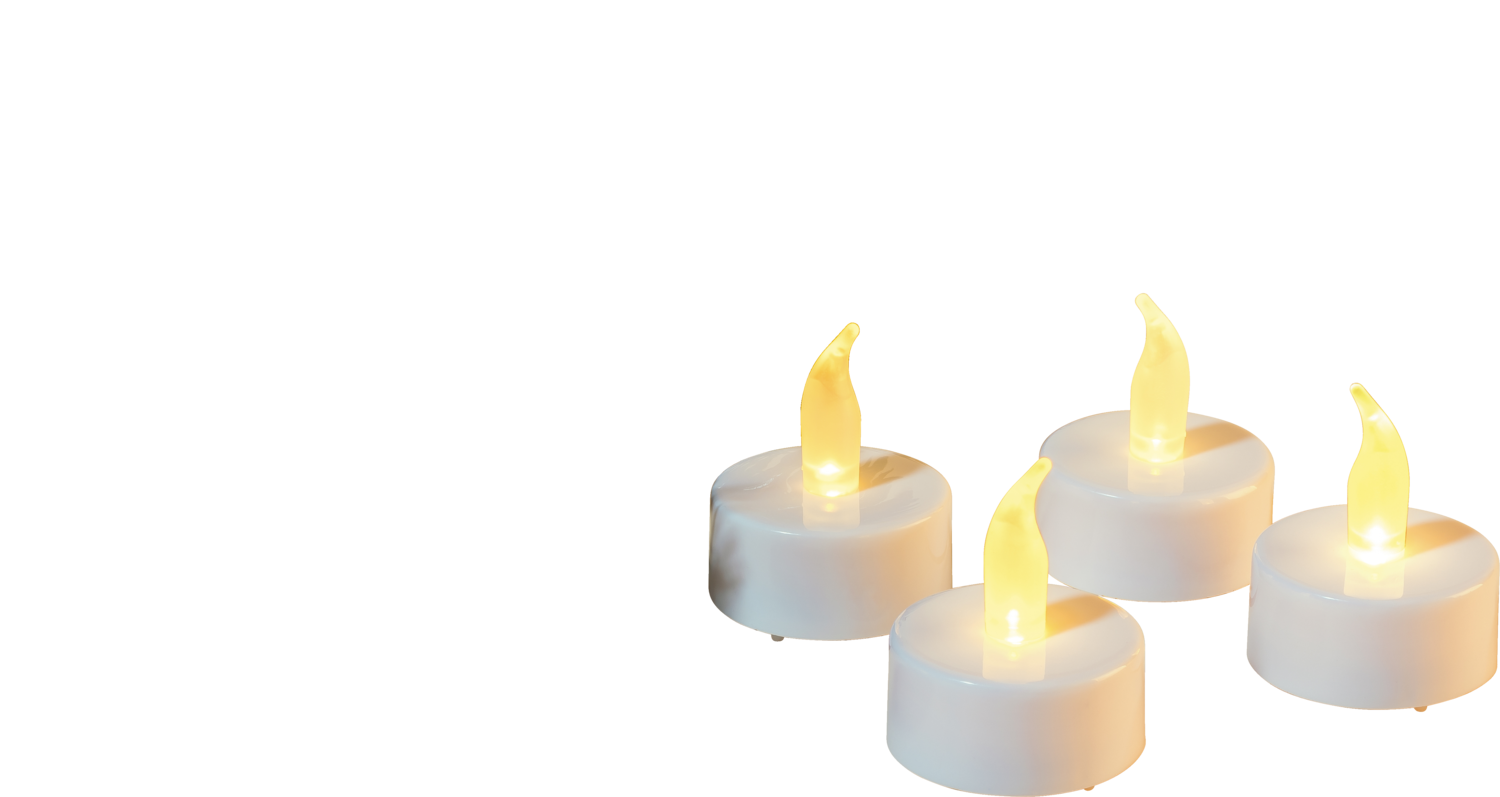 LIVARNO® LED-Teelichter, 4 Stück