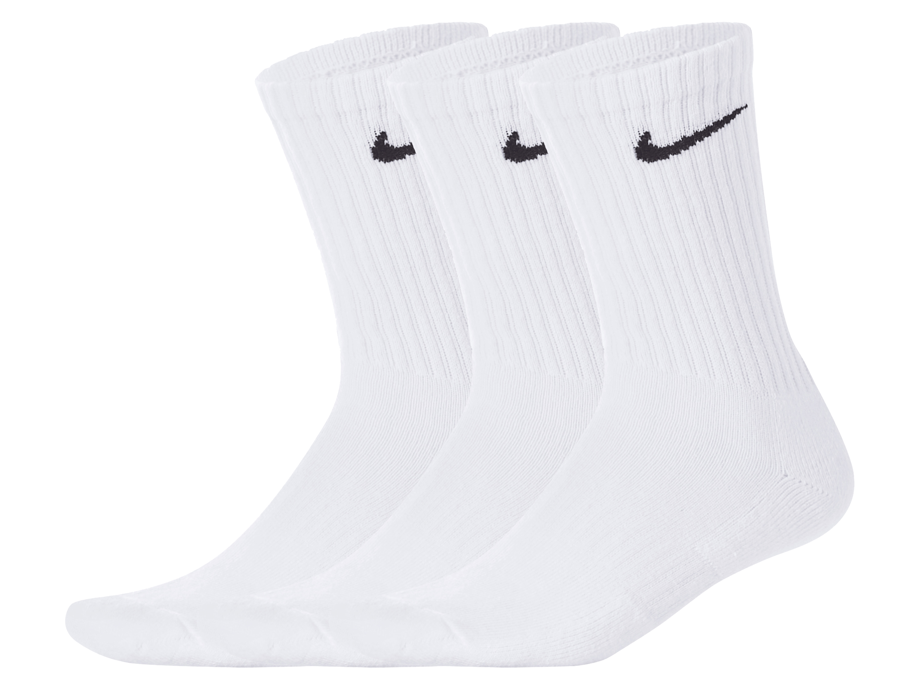 NIKE Unisex Sportsocken »Cushioned Crew«, 3 Stück (weiß, 42-46) Bild 2