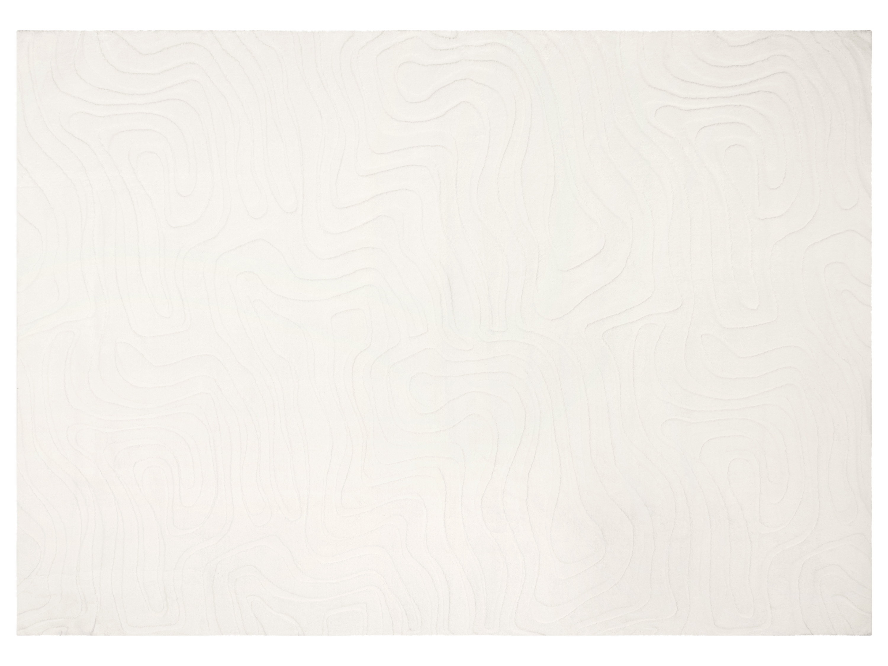 LIVARNO® Langflor-Teppich, 160 x 230 cm (Creme)