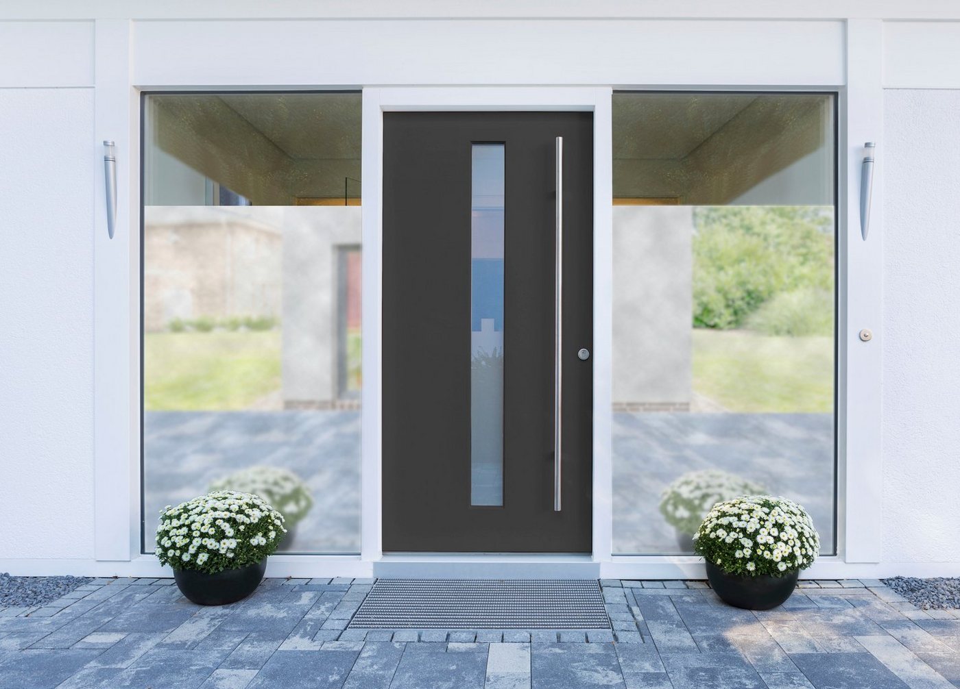 GARDINIA Fensterfolie Statische UV-Folie, halbtransparent, glatt, 77% UV-Schutz Bild 5