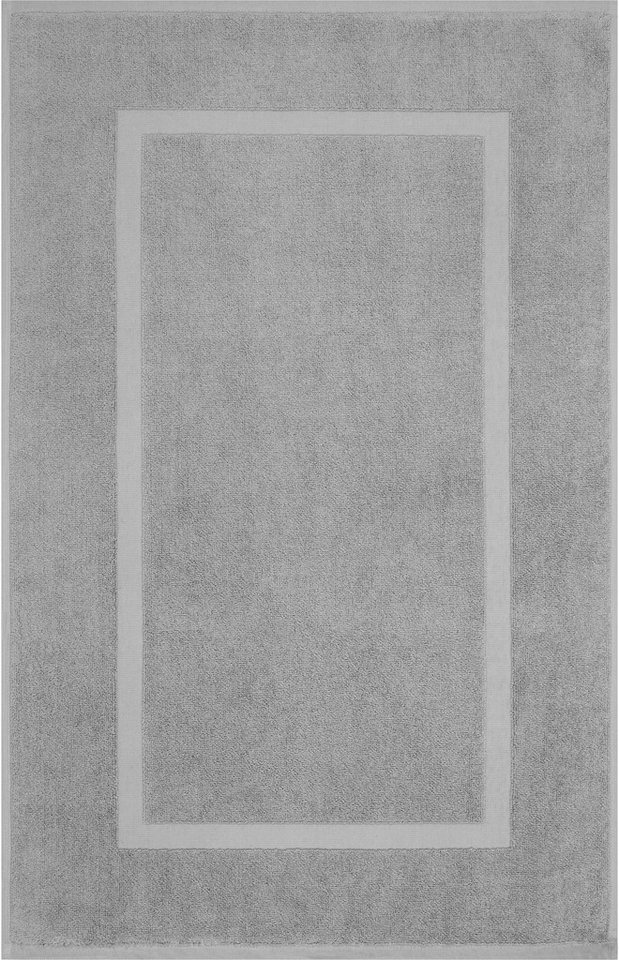 HAMMETEX Badematte Hotelmatte, Duschvorleger, 51 x 86 cm, Höhe 5 mm, beidseitig nutzbar, Baumwolle, rechteckig, 2-teiliges Set, einfarbig, 900 g/m², 100% Baumwolle Bild 3