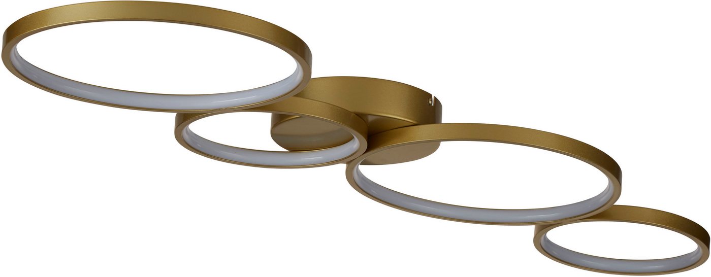 Searchlight Deckenleuchte Cirque LED 4Lt Deckenleuchte, goldenes Metall, LED fest integriert Bild 5