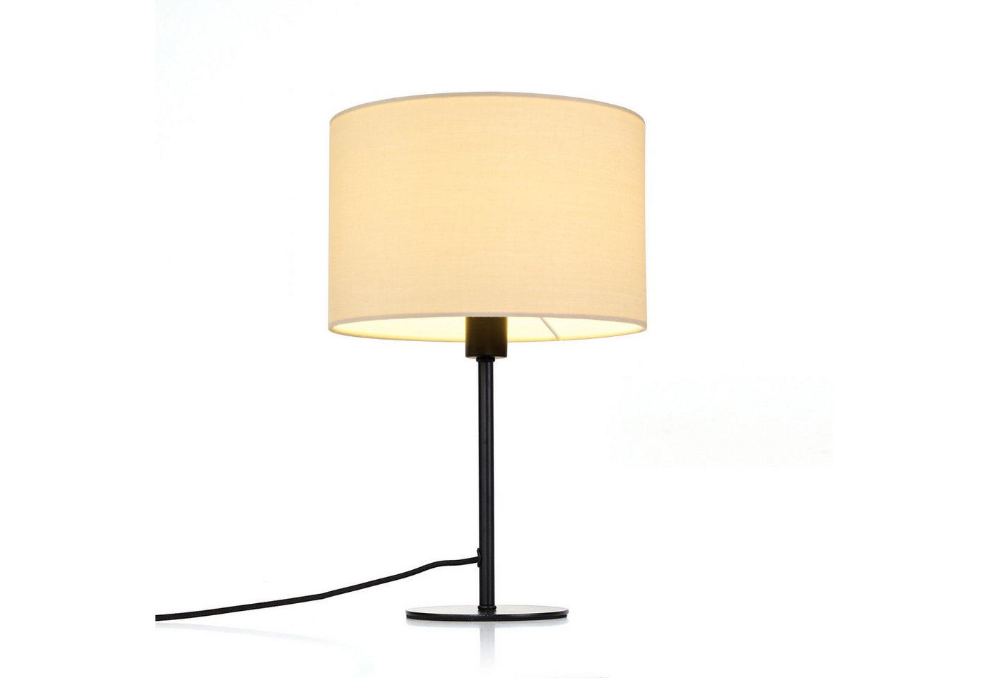 OTTO home Tischleuchte Avveline - Textilschirm Tischlampe, Ein-/Ausschalter, ohne Leuchtmittel, Tischlampe mit Stoffschirm, Höhe 36 cm, Ø 23 cm, Fassung E14 Bild 2