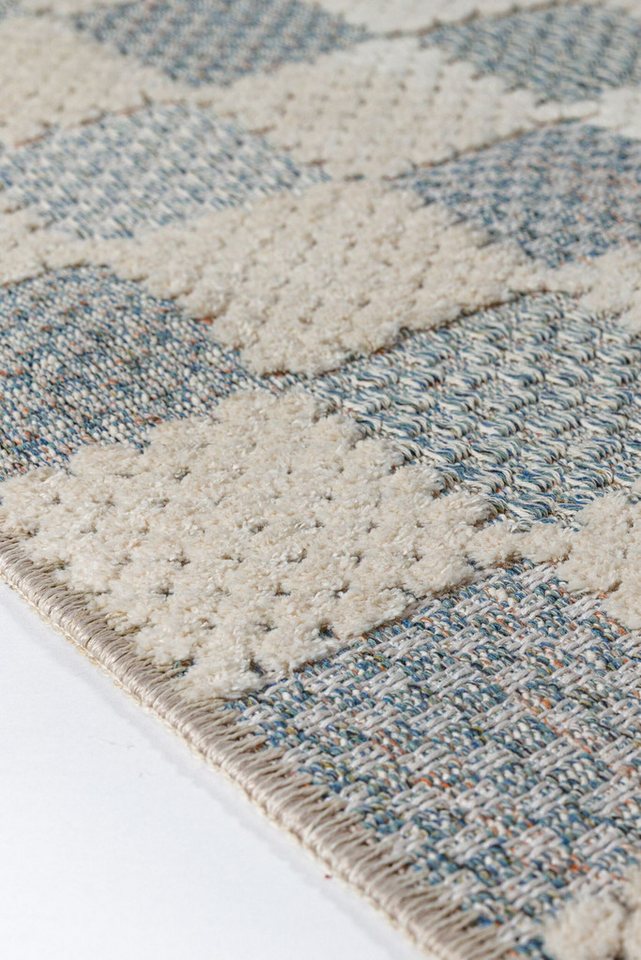 FLAIR RUGS Designteppich MUTED CHECKERBOARD, rechteckig, Höhe: 4 mm, Waschbarer Teppich, Modernes Schachbrettmuster Bild 2