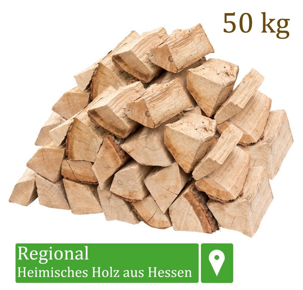 Flameup Kaminholz Brennholz Kaminholz Holz Eiche 50 kg Ofen Kamin Kaminofen Grill 25 cm, 50 kg Bild 5