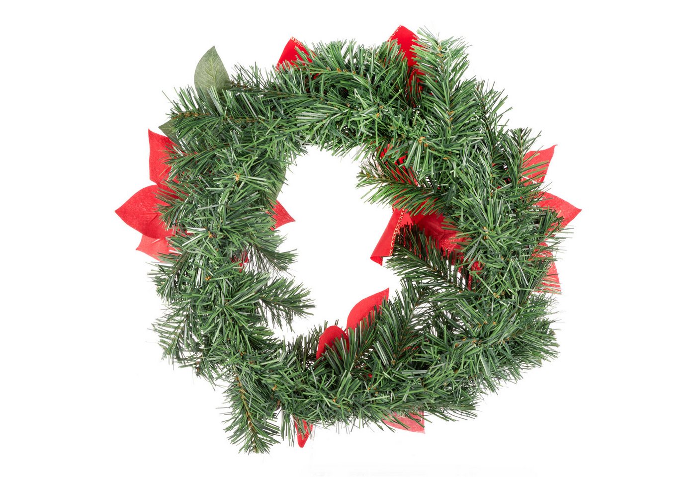 Idena Adventskranz Idena Weihnachtskranz rote Schleifen Ø40cm für Innen Bild 5