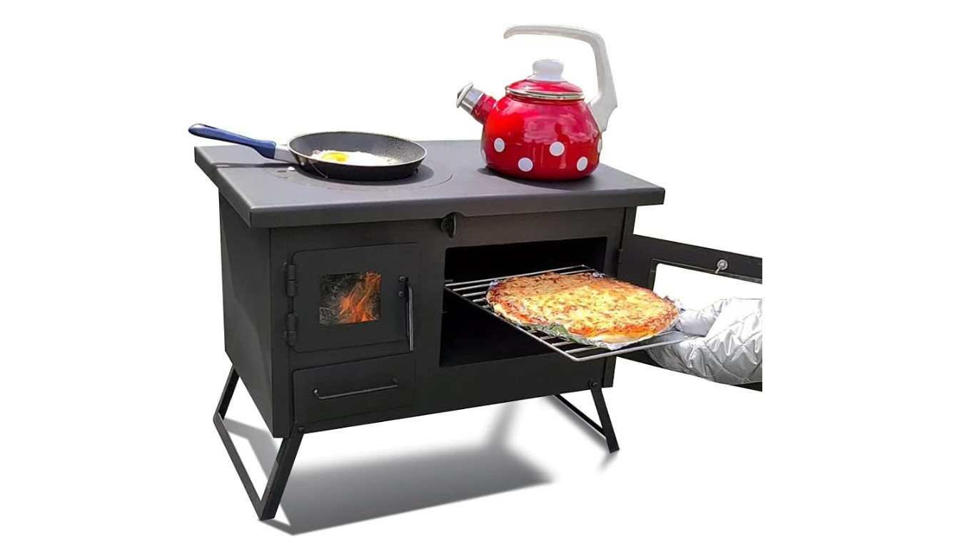 ECOfoxx Grillkamin Gartenherd ERNA - Kochen, Backen und Grillen im Garten - Notkocher Bild 2