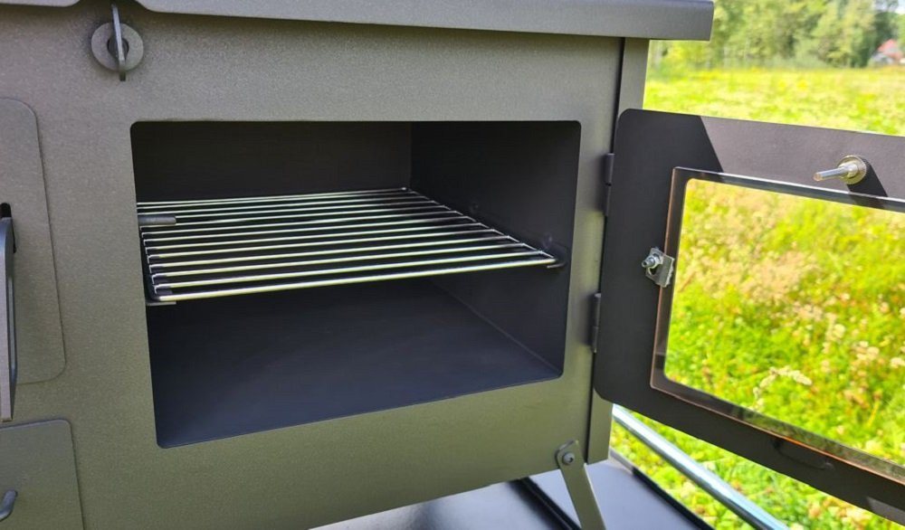 ECOfoxx Grillkamin Gartenherd ERNA - Kochen, Backen und Grillen im Garten - Notkocher Bild 5