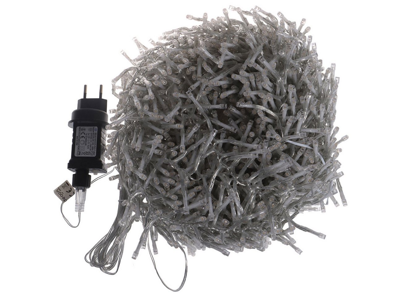 shop'n smile ideoon LED-Lichterkette LED Büschellichterkette 2000 LEDs 20m IP44 8 Leucht-Modi Outdoor, 2000 LEDs warmweiß (20m+5m), für Bäume ca. 200 - 250 cm Bild 5