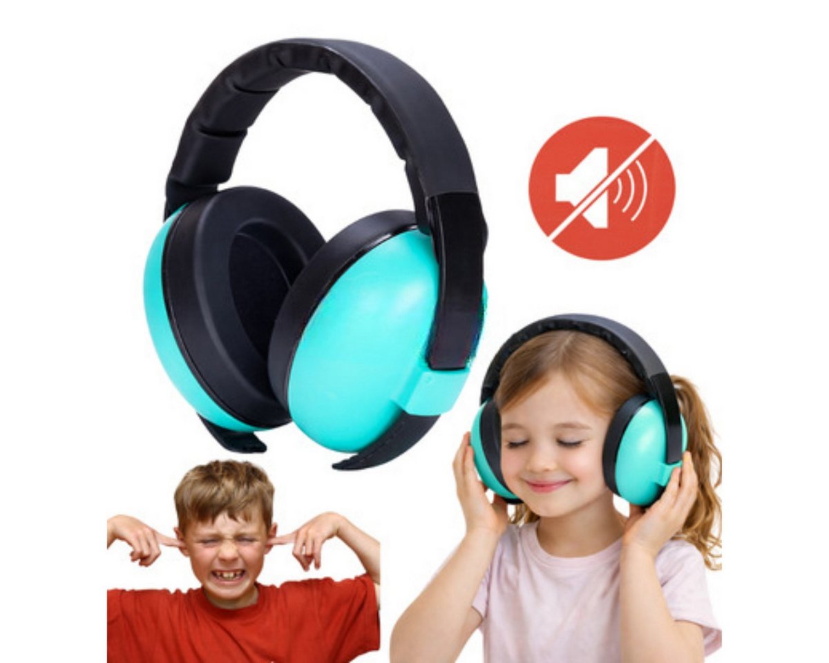 R2 Invest Kapselgehörschutz Kinder Gehörschutz Grün – Lärmschutz Kopfhörer für Babys & Kleinkinder, (1 St) Bild 3