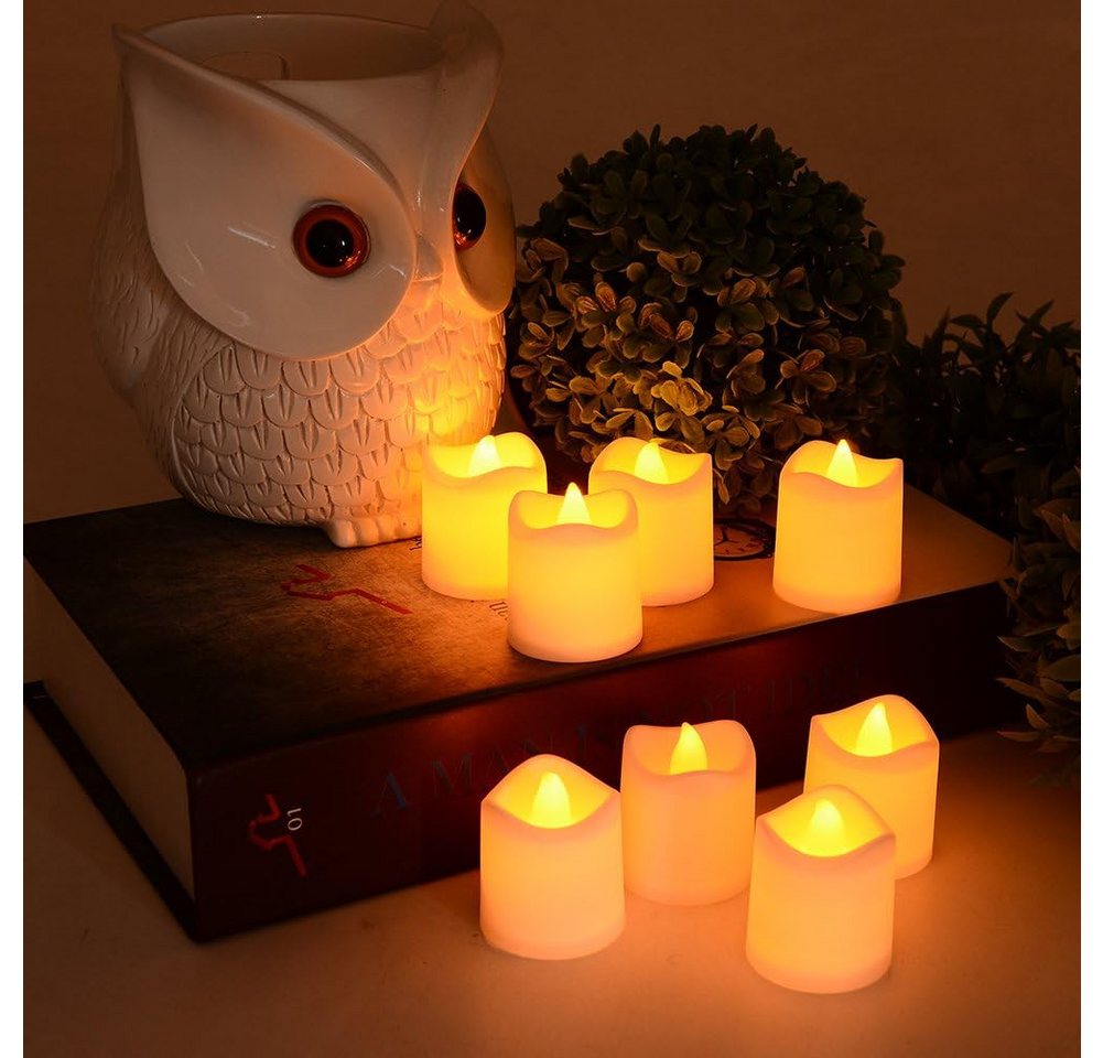 GarveeMore LED-Teelicht 24er Set Flammenlose LED-Teelichter, flackernde LED-Kerzen Bild 5