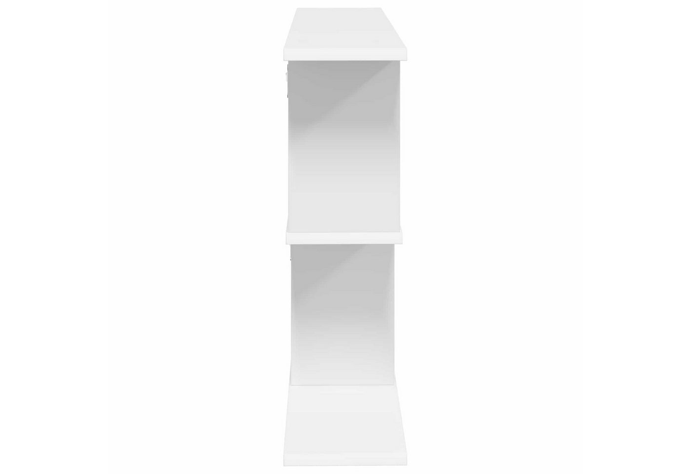 furnicato Wandregal 80 x 15 x 50.5 cm Weiß, 1-tlg., Wandboard mit 4 Fächern und viel Stauraum für dein Wohnzimmer Bild 5