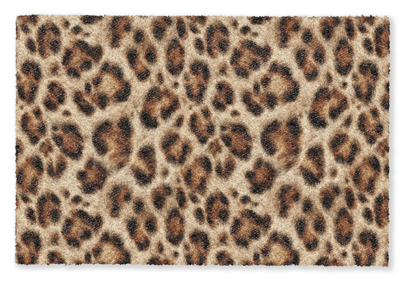 MuchoWow Fußmatte Leopard – Braun – Fell, Rechteckig, innen Schmutzfangmatte, Tür, Schmutzfänger Flur, Teppich 60x40 cm Bild 5