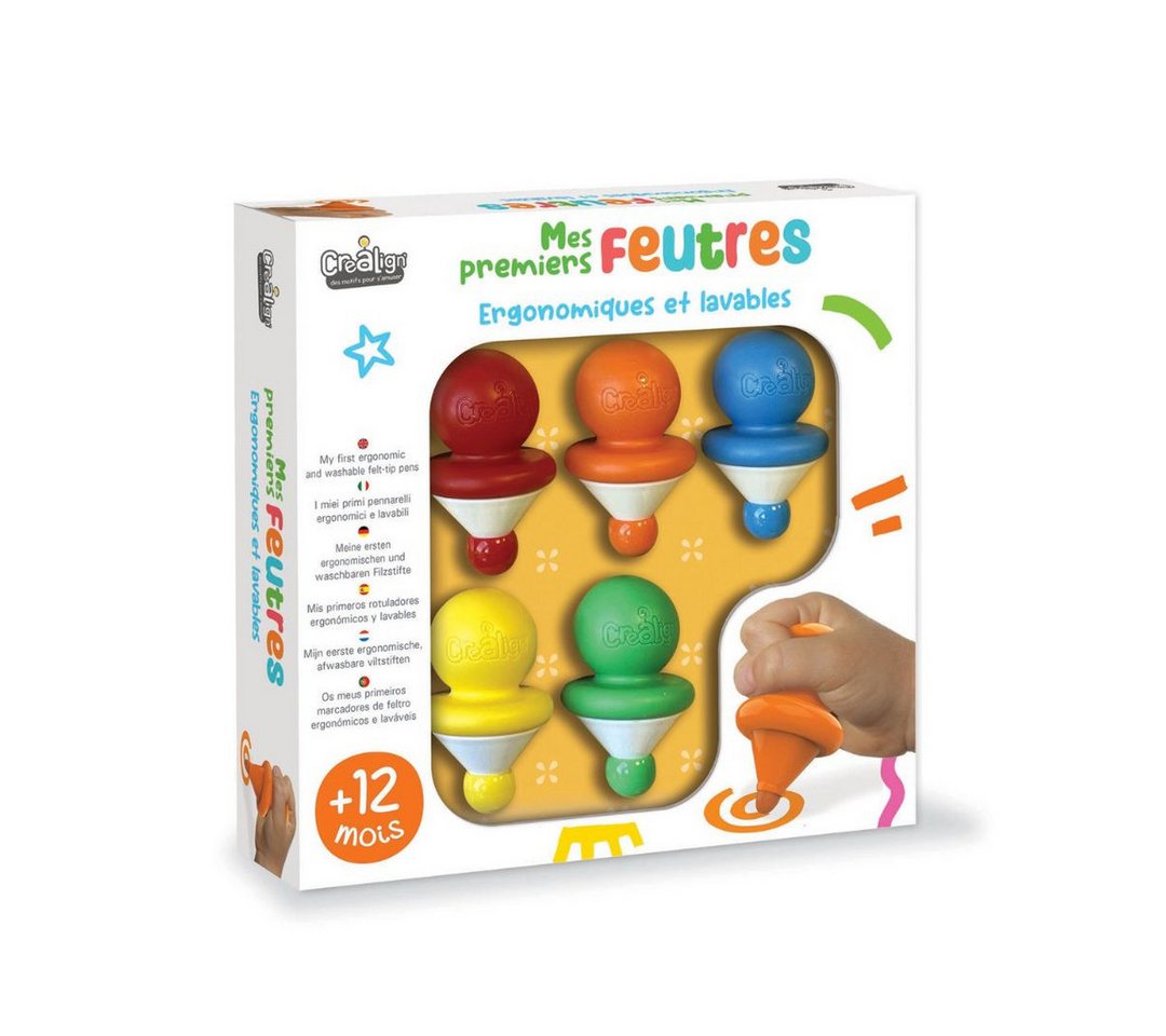 suebidou Filzstift Erste Filzstifte Malstifte ergonomisch auf Wasserbasis ab 12 Monate, wasserlöslich, auf Wasserbasis, ergonomisch Bild 4