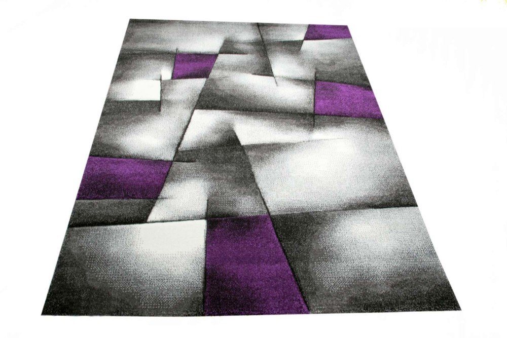 Carpetia Teppich Moderner Teppich Kurzflor Wohnzimmerteppich Konturenschnitt, rechteckig, Höhe: 13 mm Bild 4