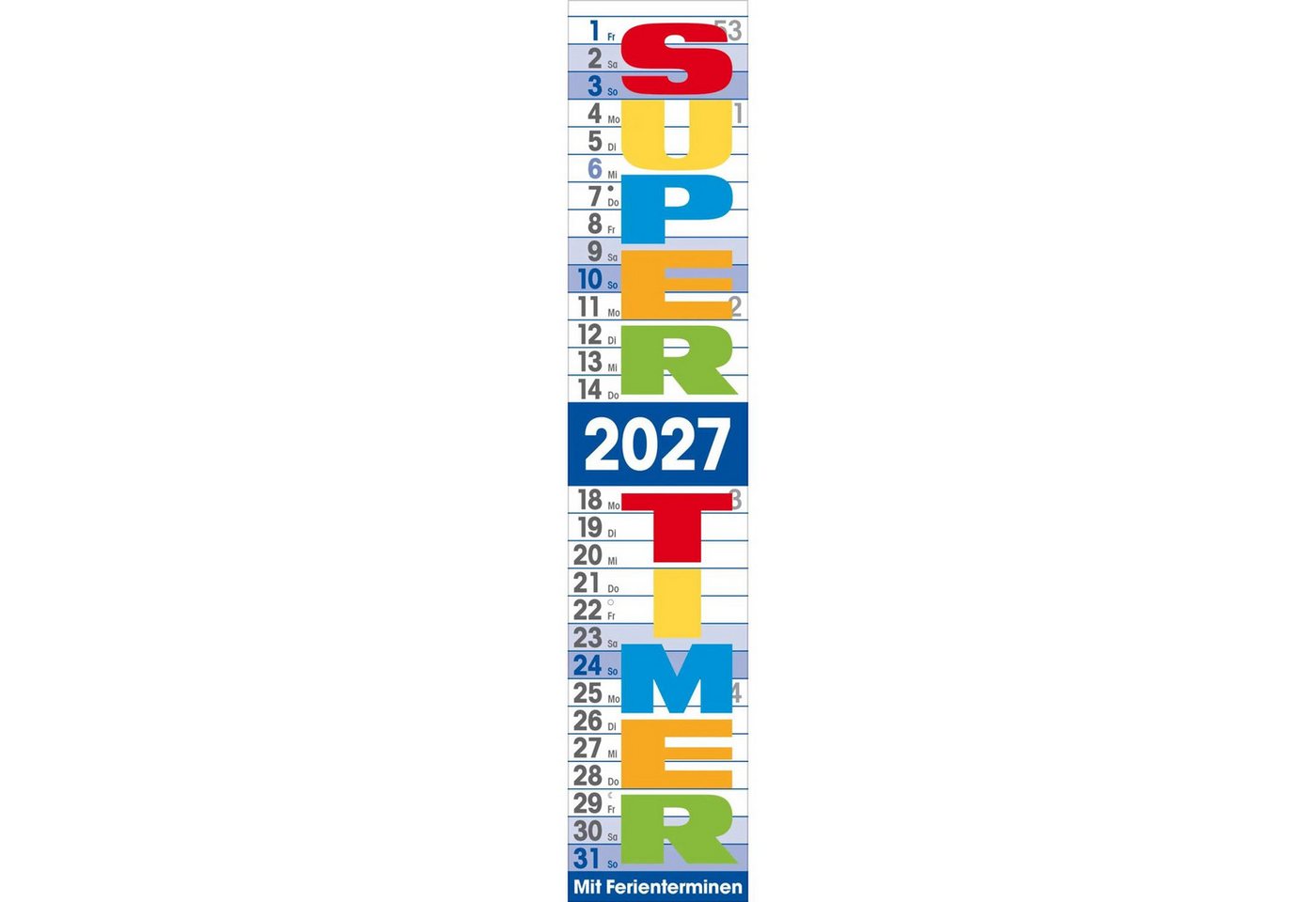 Korsch Verlag Wandkalender Supertimer 2027 Bild 2