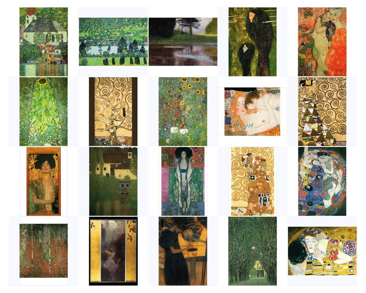 postkarten-universum.de Postkarte Kunstkarten-Topseller-Set Gustav Klimt Bild 2