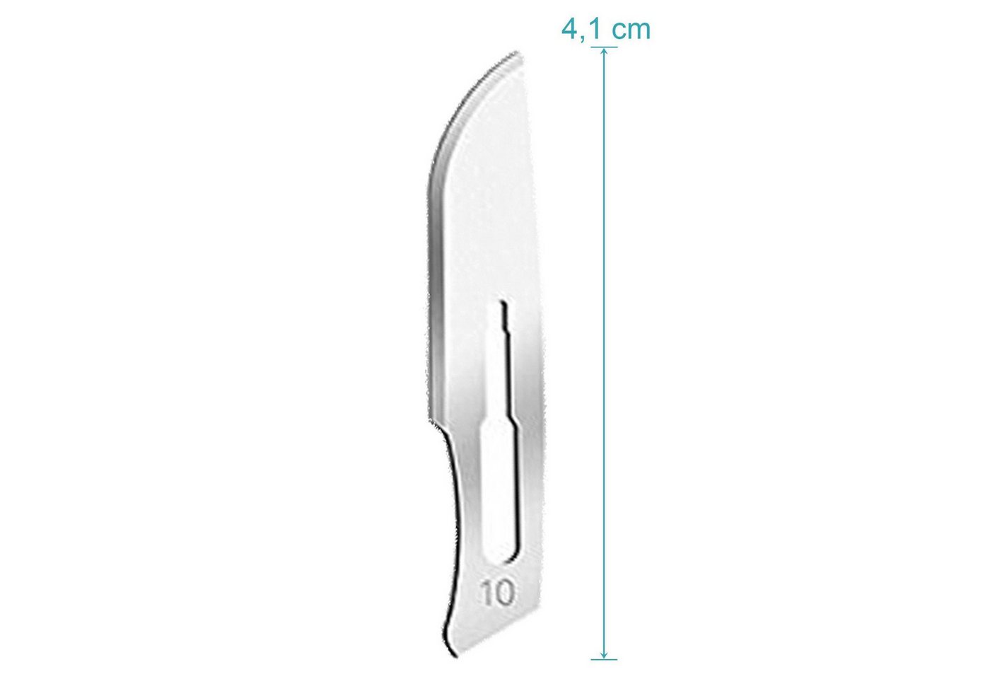 May Cuttermesser Set 10 Stück Skalpellklingen Figur 10 aus Karbonstahl Bild 3