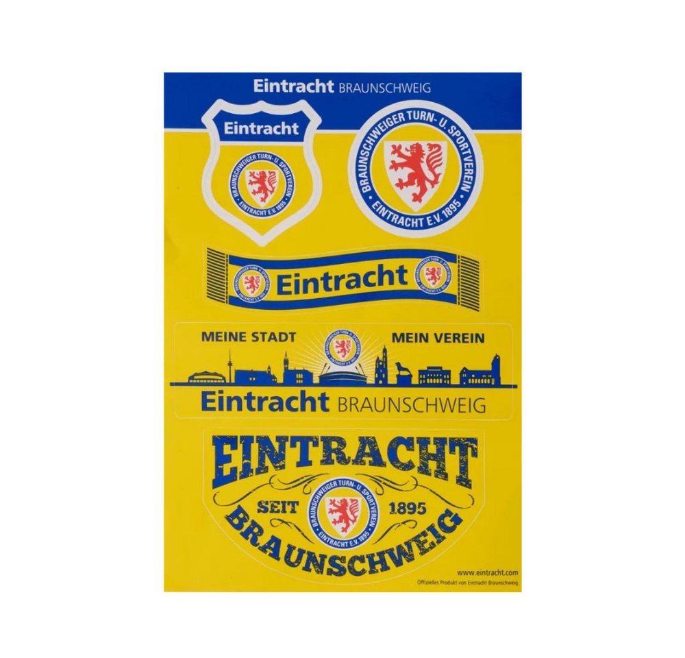Eintracht Braunschweig Aufkleber Eintracht Braunschweig Aufkleberset Motiv A5 Bild 2