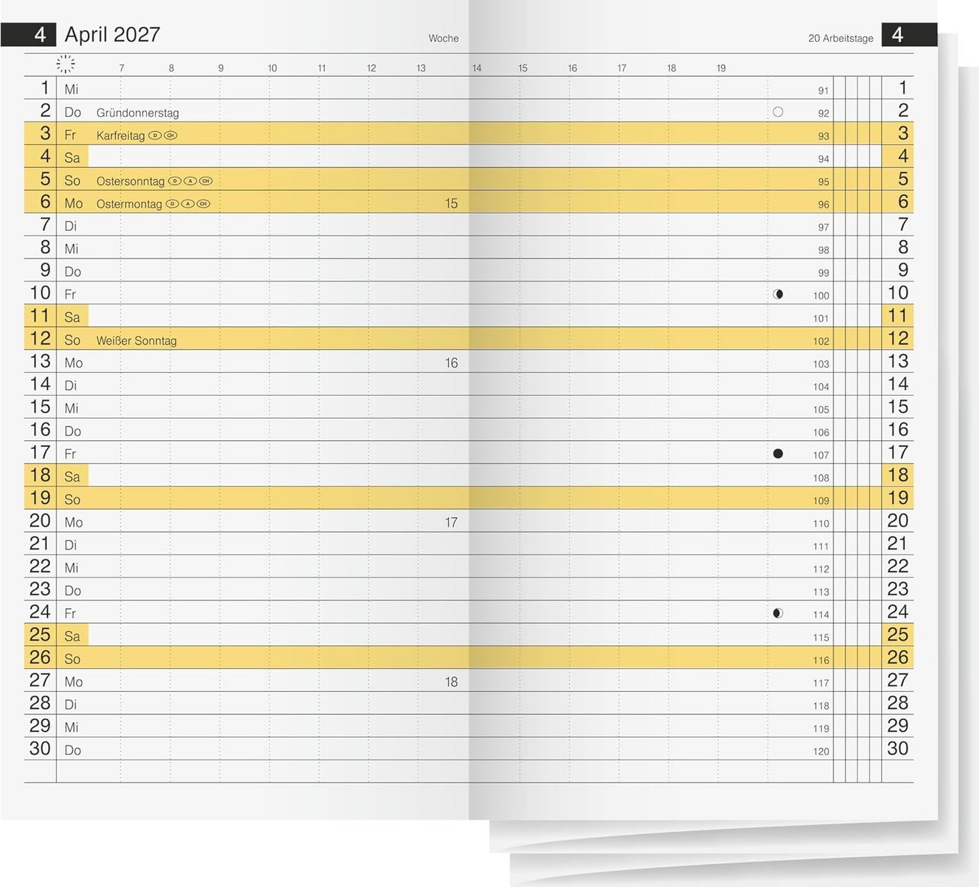 RIDO Buchkalender rido/idé Kalender Ersatzkalendarium d 15 2027 Bild 2