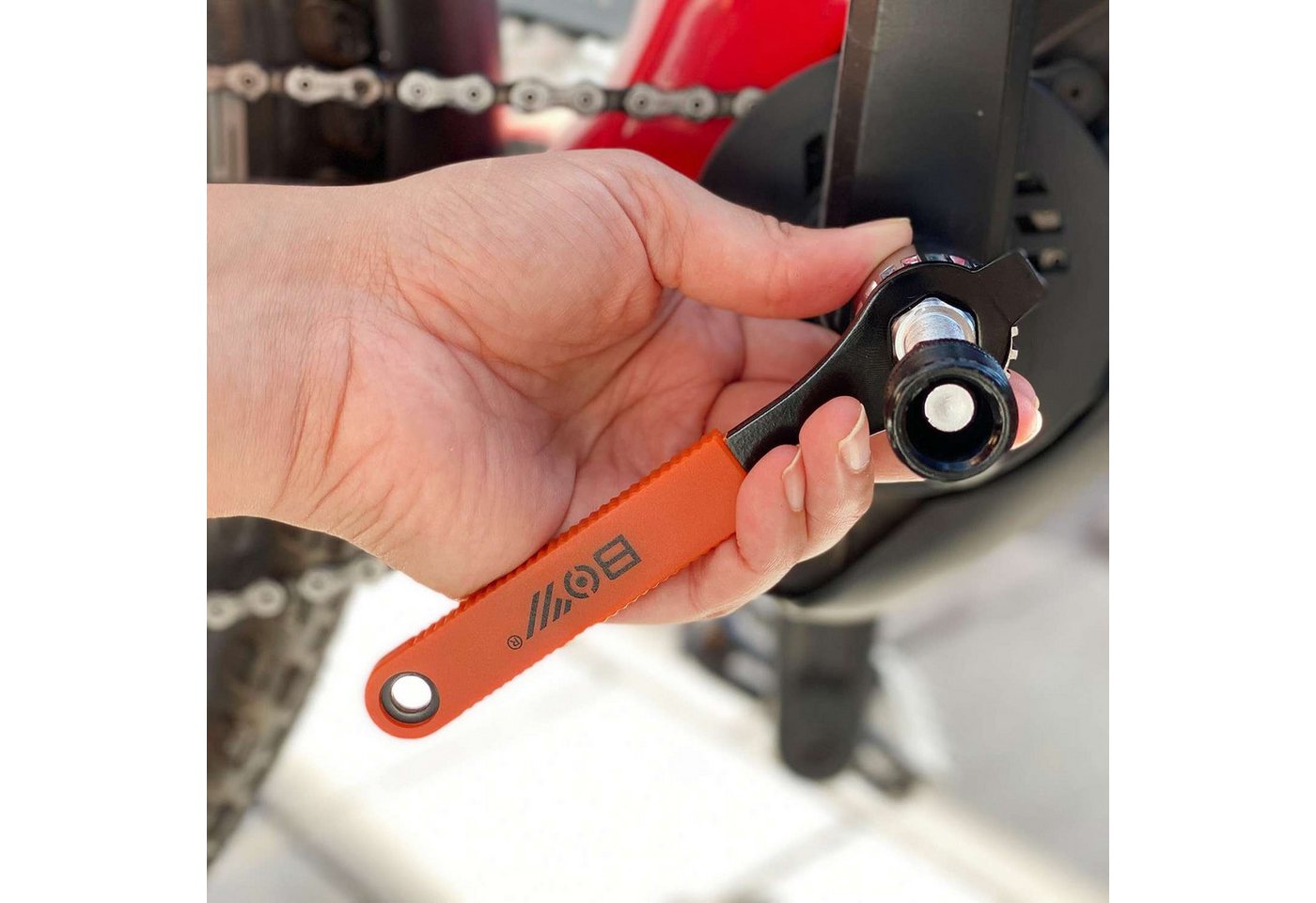 Intirilife Kurbelabzieher Kurbelabzieher Set Fahrrad Werkzeug Reparaturset Reparaturkit, 3-teiliges Fahrrad Kurbelabzieher Set