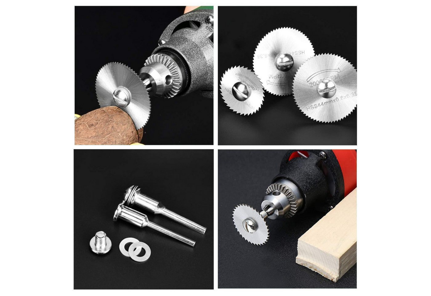 LuxusKollektion Kreissägeblatt Kreissägeblätter HSS 6er 22-50mm für Rotationswerkzeug Holz Metall (8-St) Bild 5