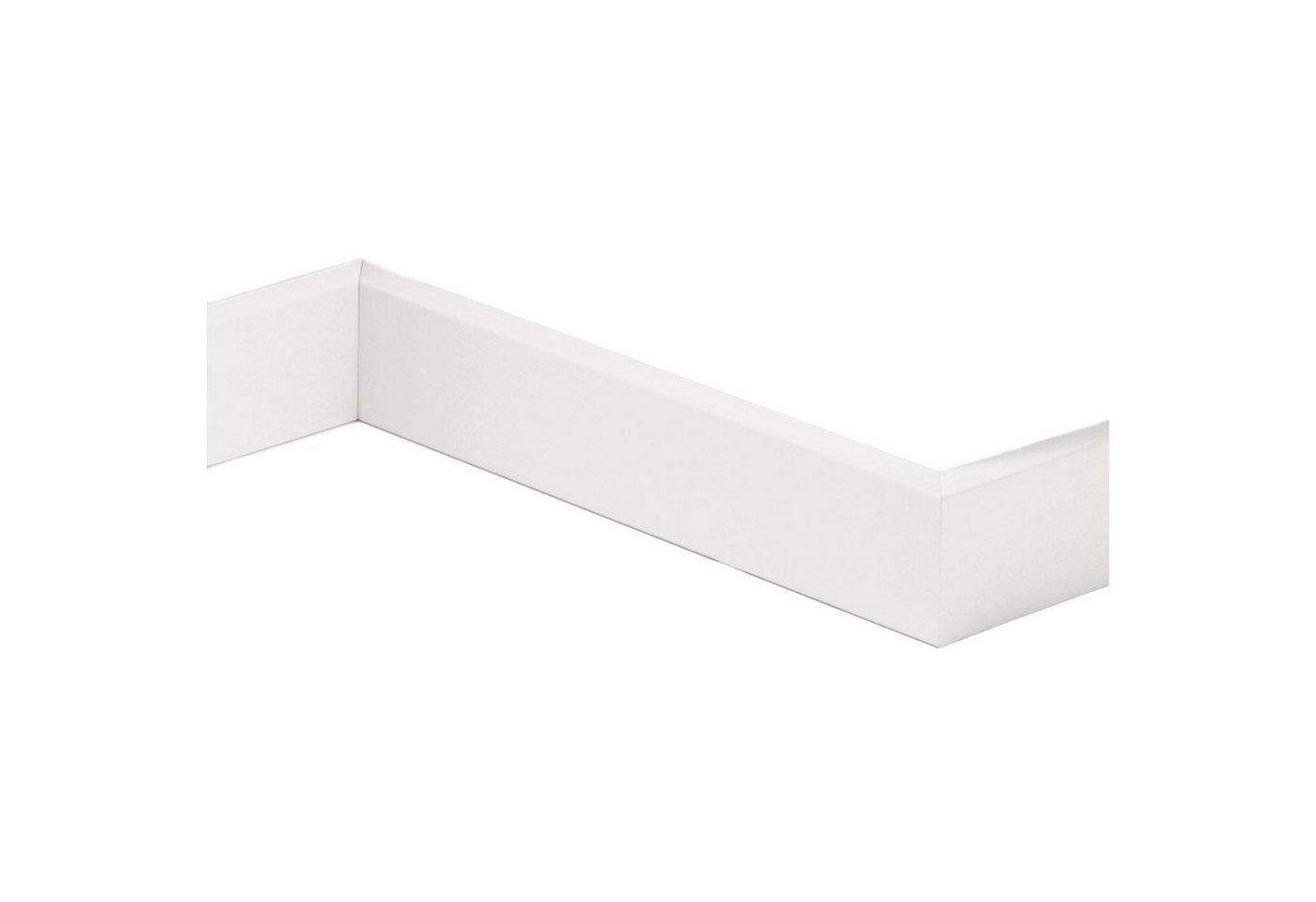 PARADOR Sockelleiste SL 5 Uni weiß D002, L: 220 cm, H: 5 cm, Made in Germany, 1-St., Nachhaltig, Im Farbton RAL 9016, Verwindungsfrei, Mit hochwertigem MDF-Kern