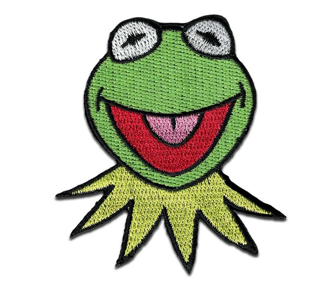 Disney Aufnäher Bügelbild, Aufbügler, Applikationen, Patches, Flicken, zum aufbügeln, Polyester, The Muppets Kermit der Frosch - Größe: 6,4 x 6 cm Bild 4