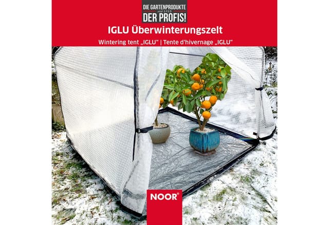 NOOR Winterschutzhaube Überwinterungszelt IGLU, Überwinterungsmöglichkeit für Pflanzen