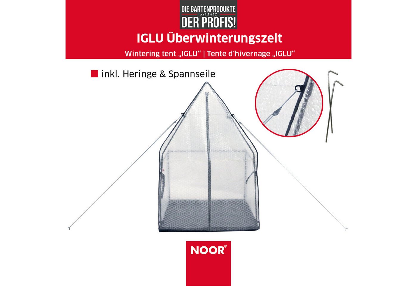 NOOR Winterschutzhaube Überwinterungszelt IGLU, Überwinterungsmöglichkeit für Pflanzen Bild 4