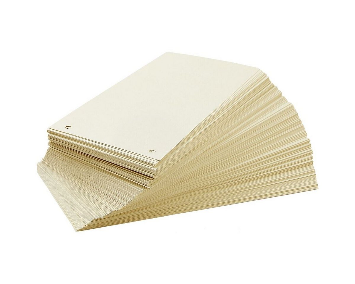 Otto Office Abheftstreifen, Recycling-Karton Rechteck 24/10,5 cm, 2-fach Lochung, chamois