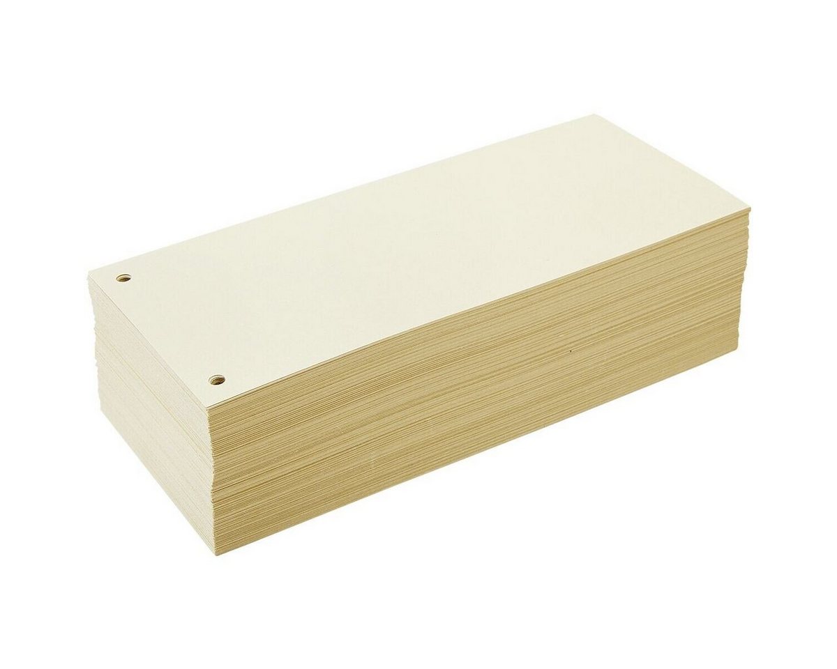 Otto Office Abheftstreifen, Recycling-Karton Rechteck 24/10,5 cm, 2-fach Lochung, chamois Bild 3