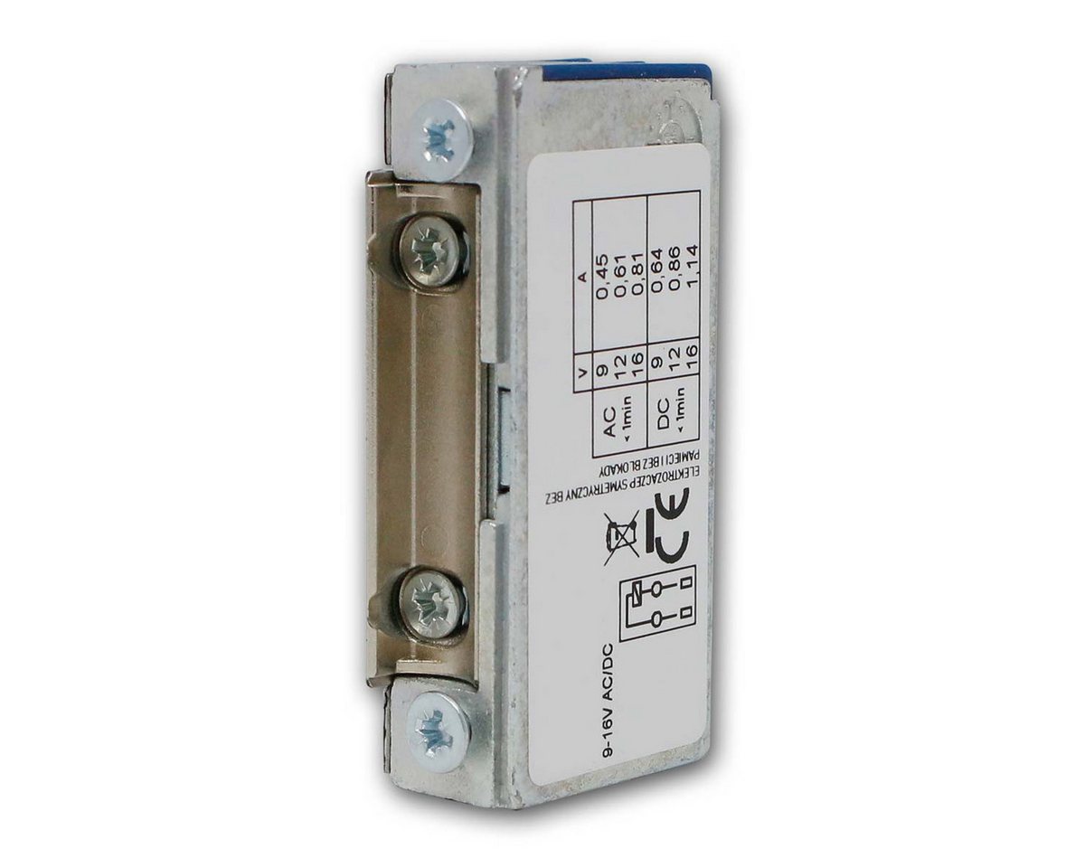world-trading-net Türöffner MINI Elektro-Türöffner, symmetr., Standard, 9-16V, 9-16V V