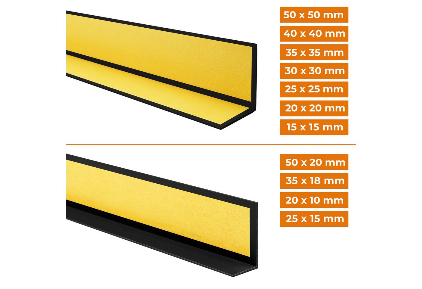 Quest Winkelprofil Kantenschutzprofil selbstklebend 25 x 25 mm (1-St), selbstklebend, 25 x 25 mm, 100 cm Bild 5