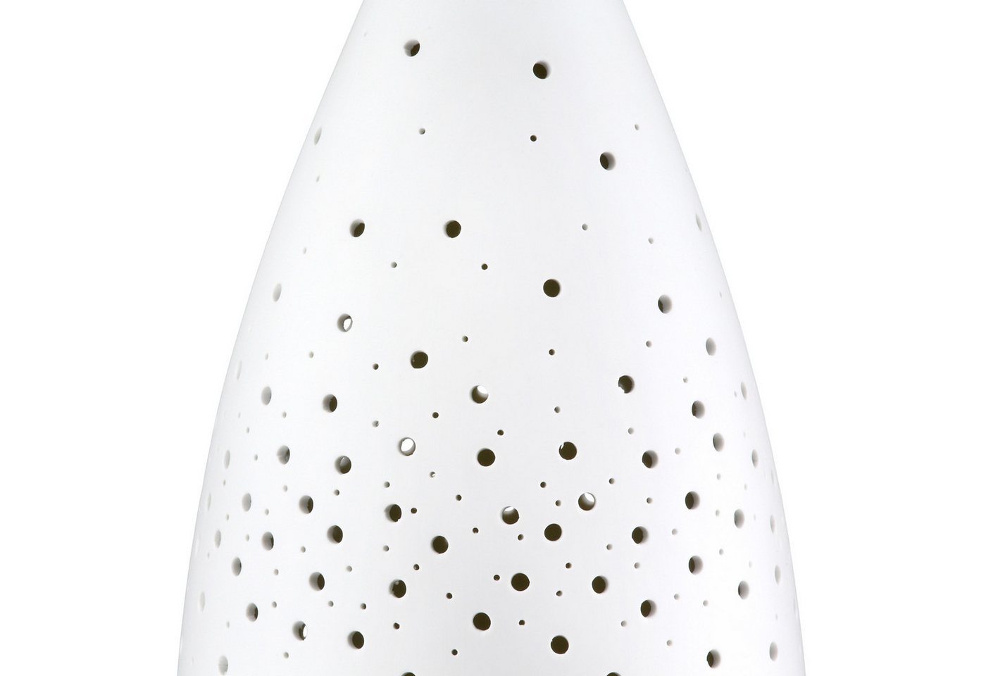 GILDE Tischleuchte GALAXY Tischleuchte - weiß - Porzellan - Höhe 42cm x Ø 16cm - Lampe, Tischlampe - Schreibtischlampe - Nachttischlampe Bild 4