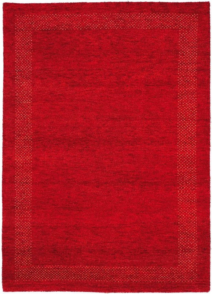 Rug Studios Teppich CASABLANCA, Rechteckig, Höhe: 20 mm, Wohnzimmer, 40 x 60 cm, Rot