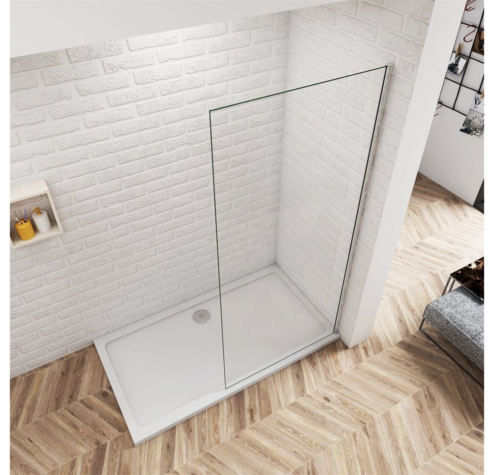 duschspa Duschwand 185cm Walk in Dusche Seitenwand Duschtrennwand Nano Glas, Einscheibensicherheitsglas, Sicherheitsglas, (Set), Glas Bild 2