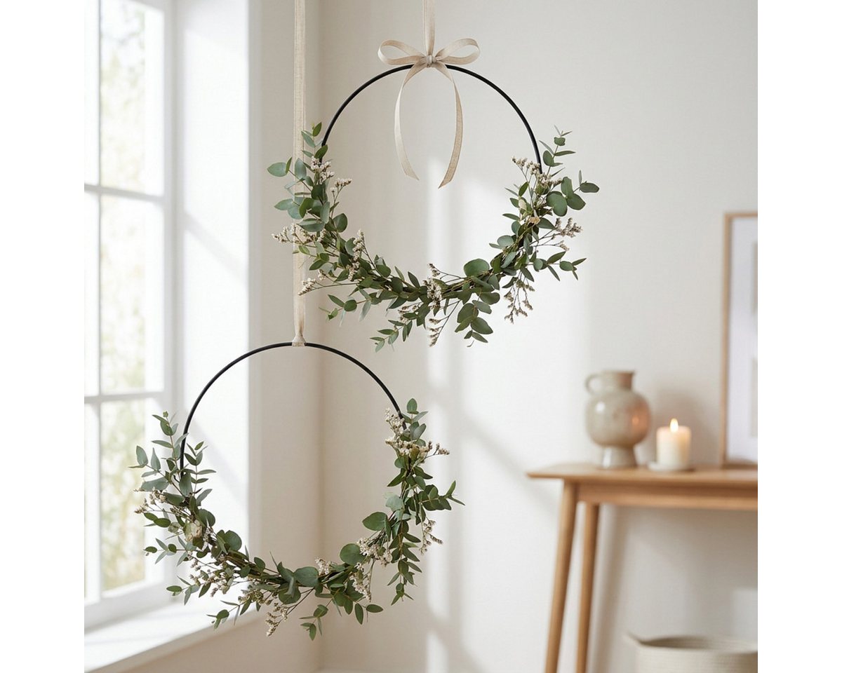 Florists Products Gartenfigur Deko Metallring Schwarz Ø30,5cm 6 St für Fensterdeko, 6 Stück Bild 2