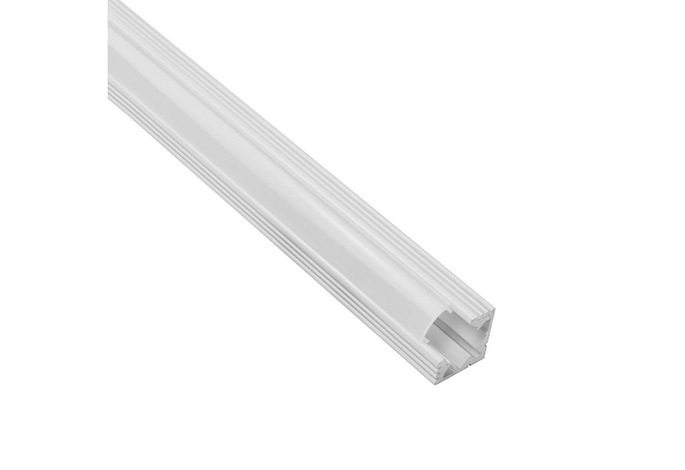 tktrading24 LED-Stripe-Profil A19 LED Profil Weiss mit Abdeckung - Premium Eckprofil 90° Bild 5