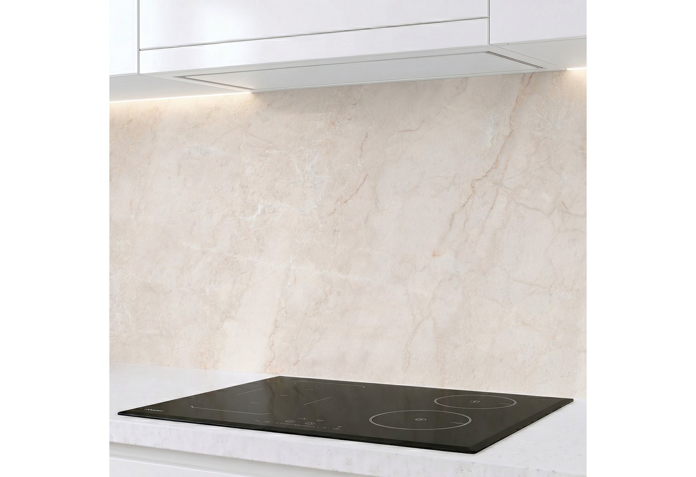 Rodnik Küchenrückwand Marmor Creme Beige, monolithische ABS-Platte mit Direktdruck, formstabil und langlebig Bild 5