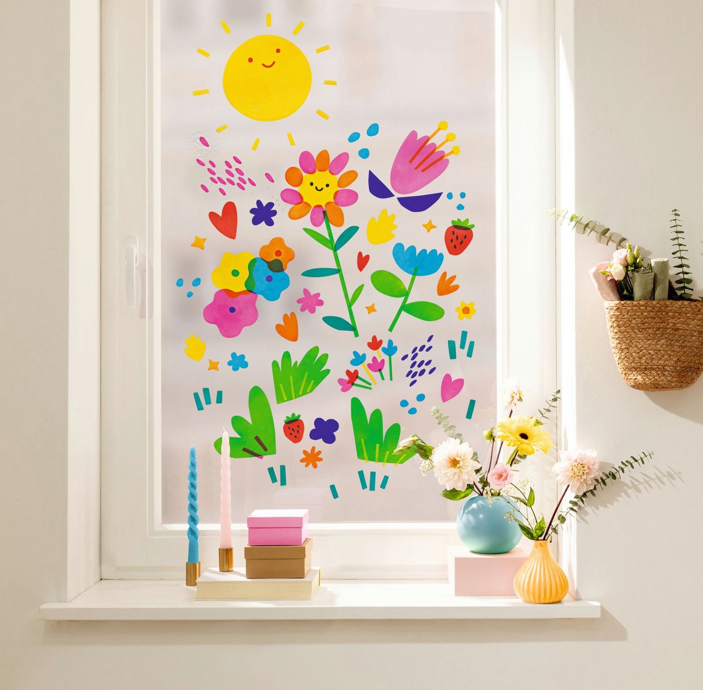 Folia Max Bringmann KG Fensterfolie Basic – 10 Bogen farbig & transparent, 23 × 33 cm Bild 3