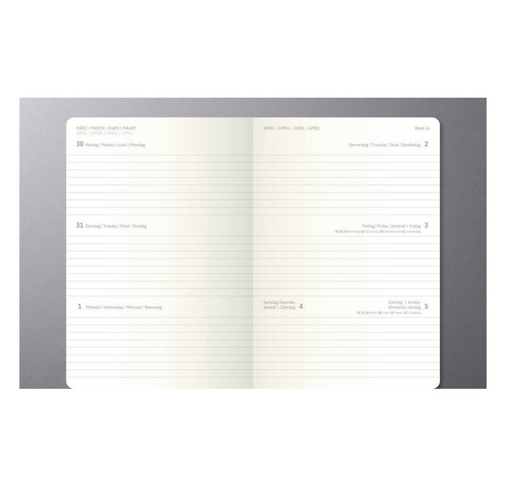 Sigel Taschenkalender Wochenkalender Conceptum 2027 Hardcover DIN A5 Schwarz, Rot 192 Seiten Bild 4