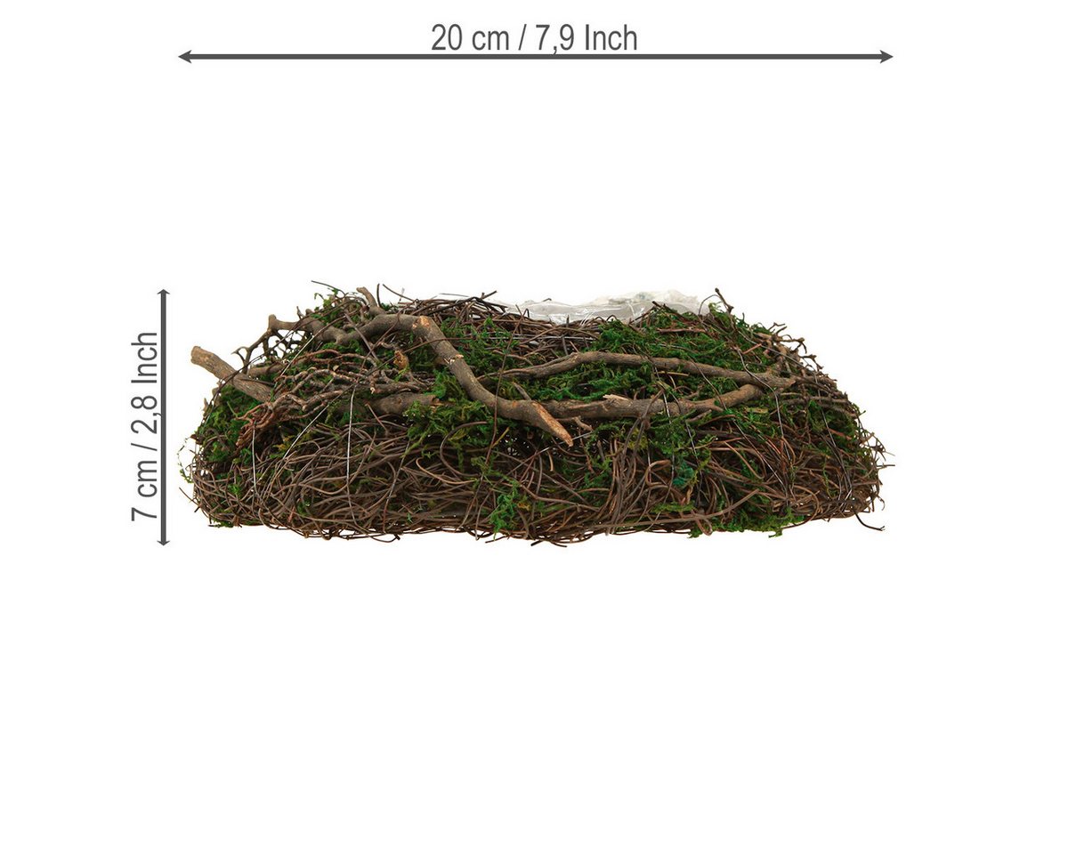 Florists Products Pflanzschale Dekorative Pflanzschale aus Reben und Moos mit Folie für Bild 3
