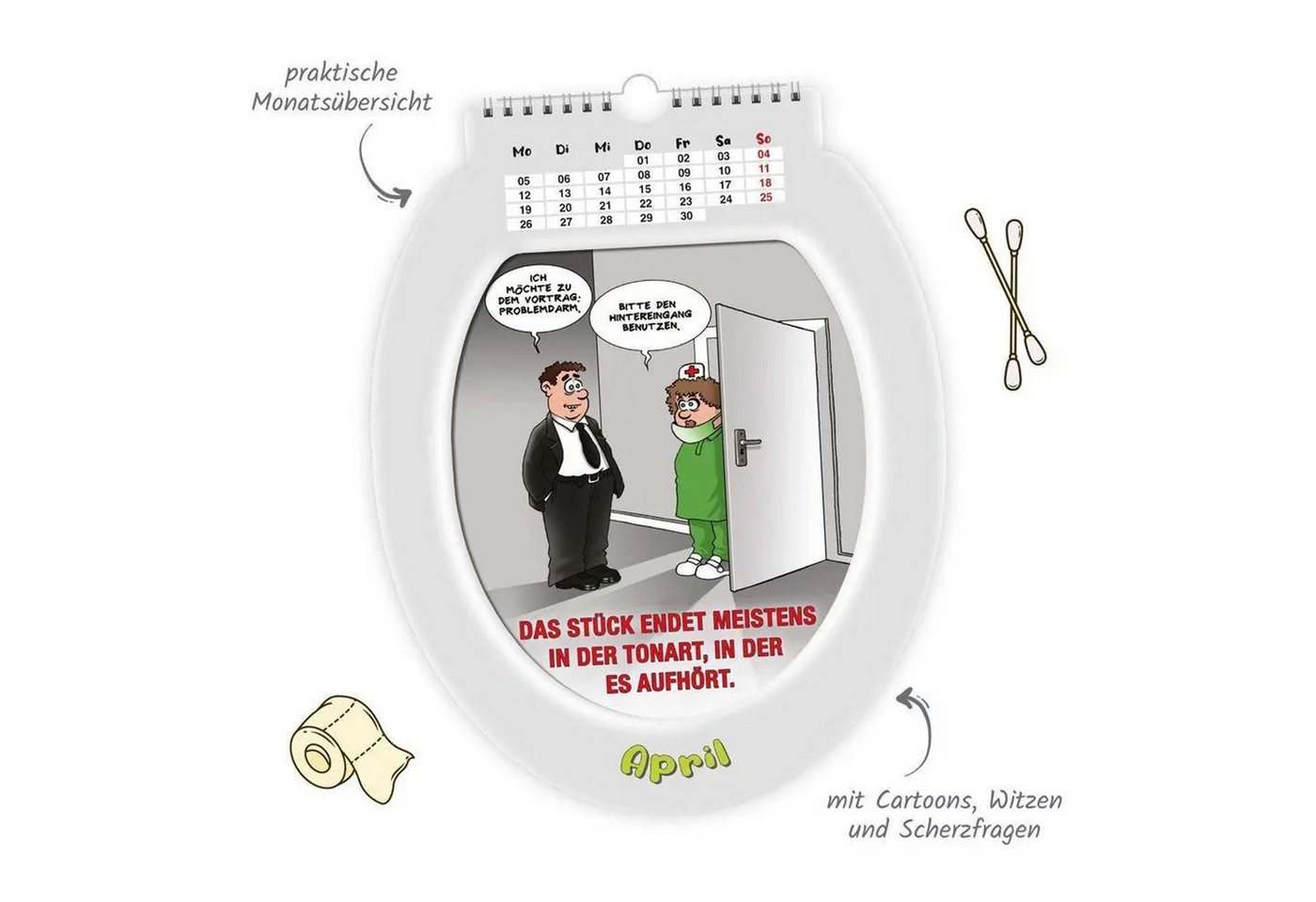 Trötsch Verlag Wandkalender TRÖTSCH - Formkalender Klokalender 2027 unterhaltsames für lange... Bild 5