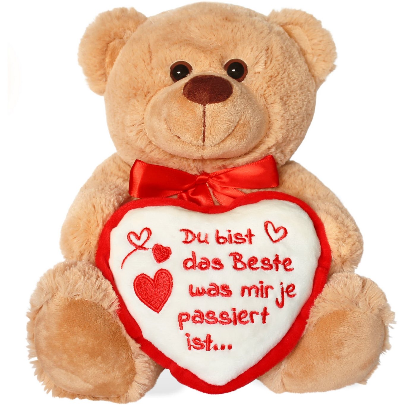 matches21 HOME & HOBBY Bilderrahmen Teddybär mit Herz Du bist das Beste braun 25 cm, (1 St) Bild 2
