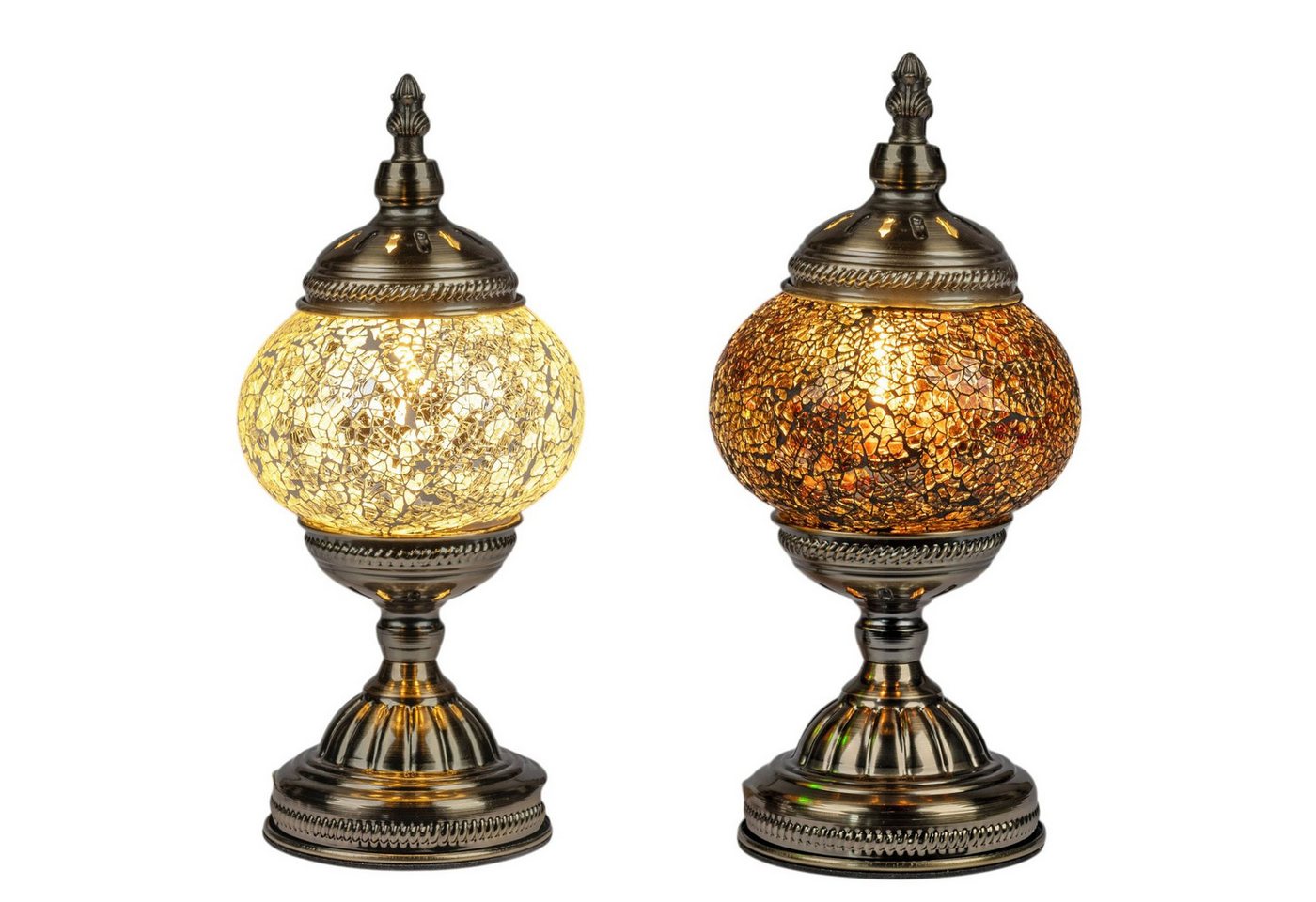 formano Tischleuchte 2er Set Orientalische Tischlampe Mosaiklampe Marokko Lampe 30 cm, Ohne Leuchtmittel Bild 5