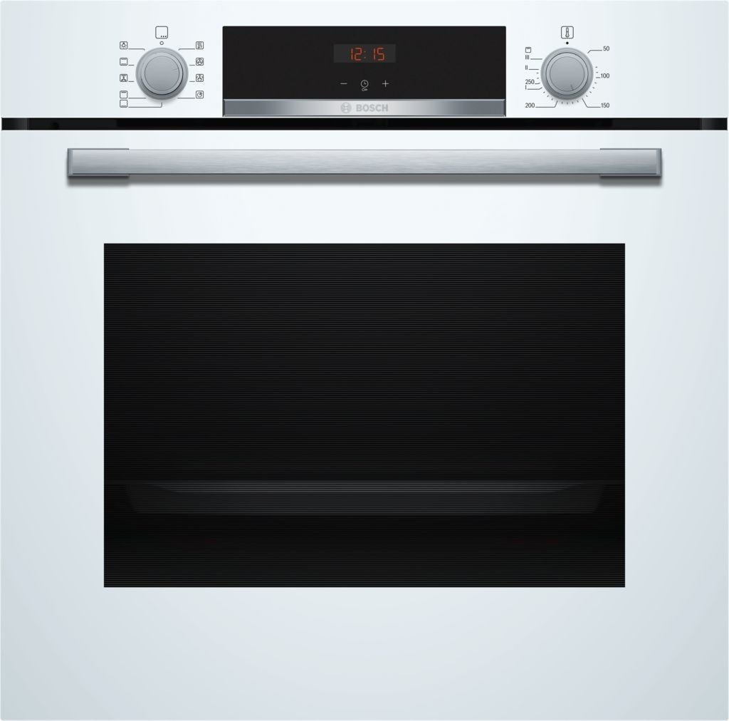 BOSCH Backofen-Set Weiß 71 Liter 3D Heißluft Hydrolyse Induktionskochfeld 60 cm Flexzonen, Hydrolyse Bild 2