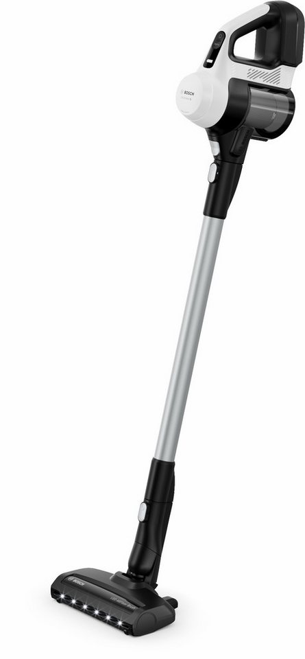 BOSCH Akku-Stielstaubsauger Unlimited 5 BBU52WBA, LED-Düse, Made in Germany, beutellos, starke Saugleistung, bis zu 50 Min. Laufzeit, Fugendüse, leicht, weiß Bild 5