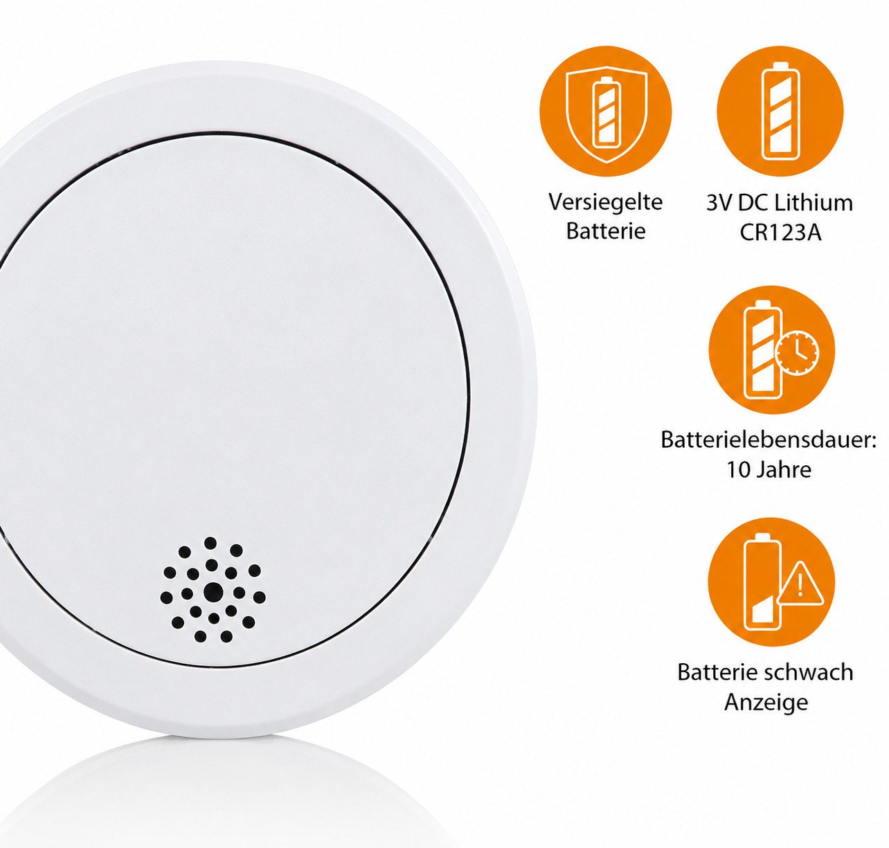 smartwares Rauchwarnmelder Feuermelder Brandmelder 10 Jahre 4er Pack Rauchmelder (VdS Q-Label Brandschutz Zuhause Sicherheitsmelder Brandwarnmelder) Bild 4