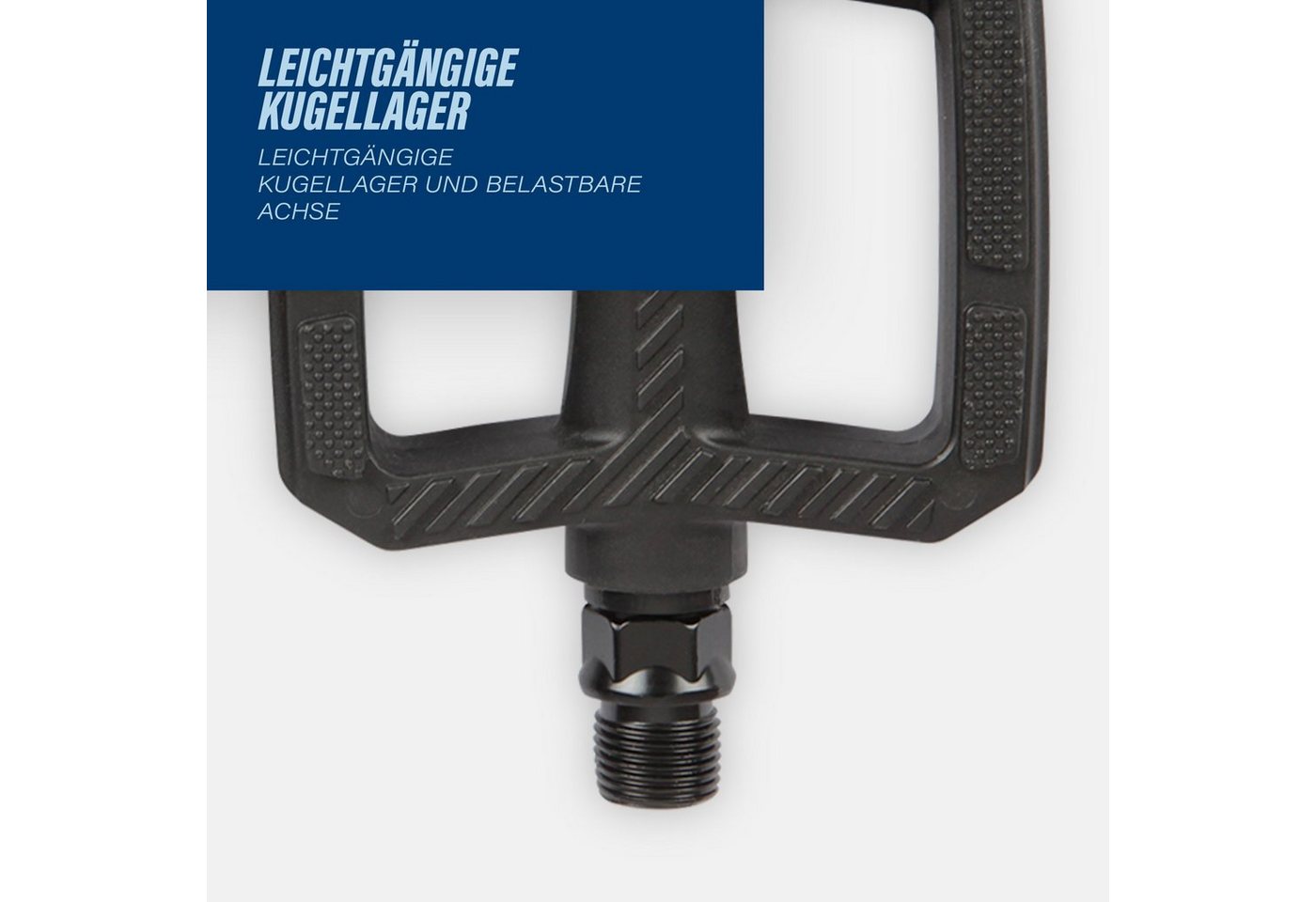Bestlivings Fahrradpedale für Citybike, Trekkingrad, E-Bike, MTB oder Faltrad (Reflektoren, rutschfest, 9/16 Zoll Gewinde) Bild 3